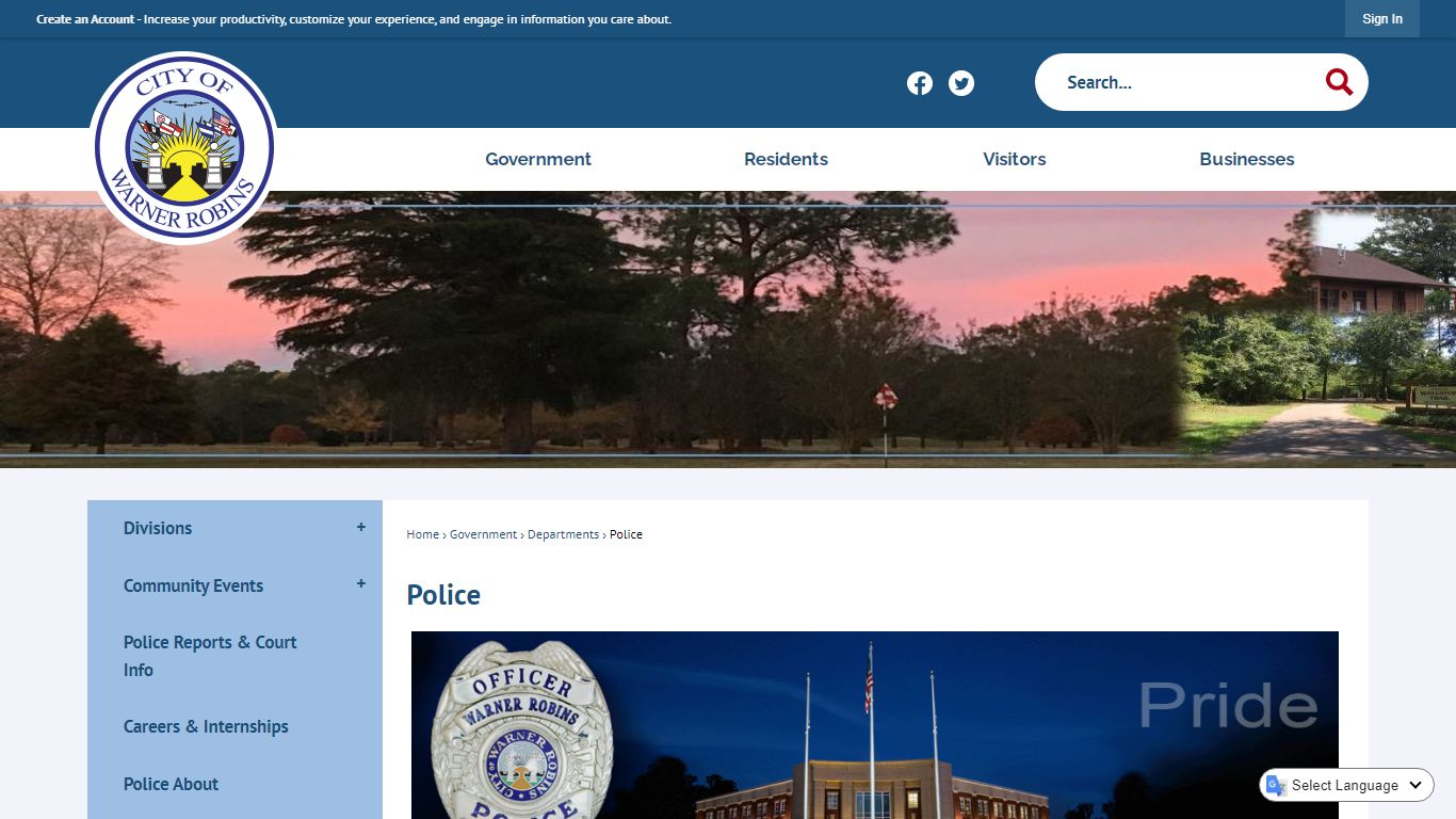 Police | Warner Robins, GA - Official Website